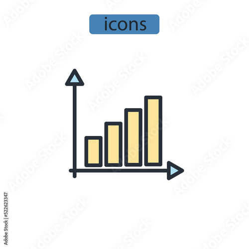 mathematics model icons  symbol vector elements for infographic web