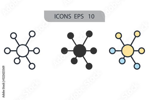 Q learning icons  symbol vector elements for infographic web