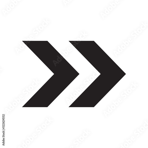 double chevron arrow icon symbol