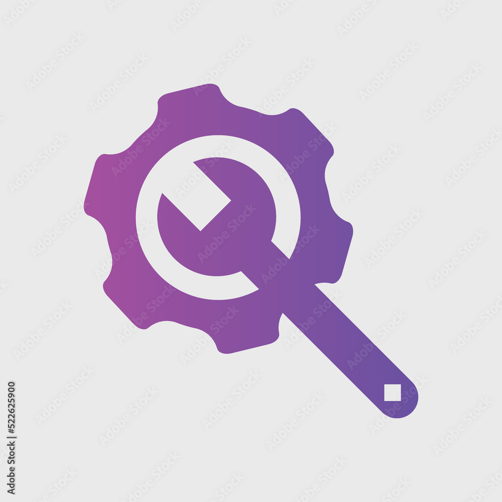 Gear and Wrench icon Vector illustration. Settings icon Flat style. Repair service icon
Gear and Wrench icon Vector illustration. Settings icon Flat style. Repair service icon
