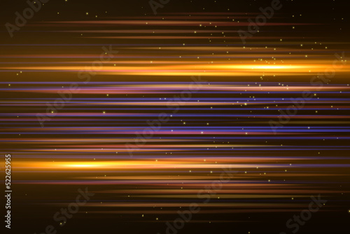 Glowing streaks.Beautiful l...