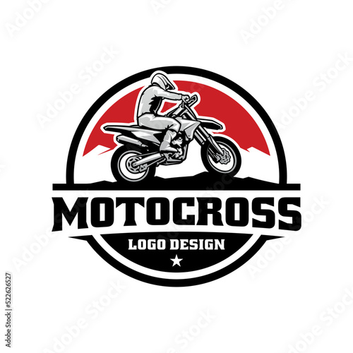 Adventure sport motocross badge emblem ready made logo