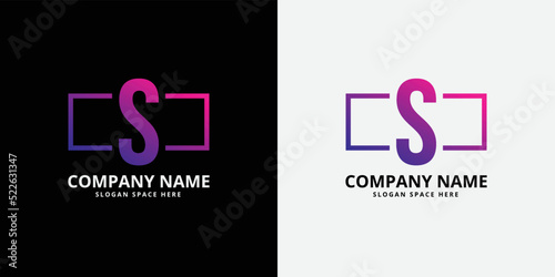 Letter S gradient Logo Design Icon Vector Symbol template