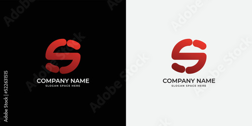 Letter S gradient Logo Design Icon Vector Symbol template