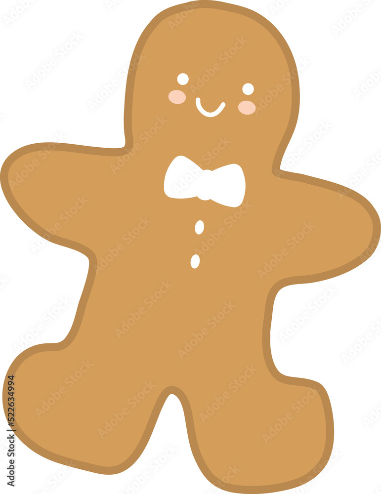 Fototapeta premium Gingerbread Man Illustration