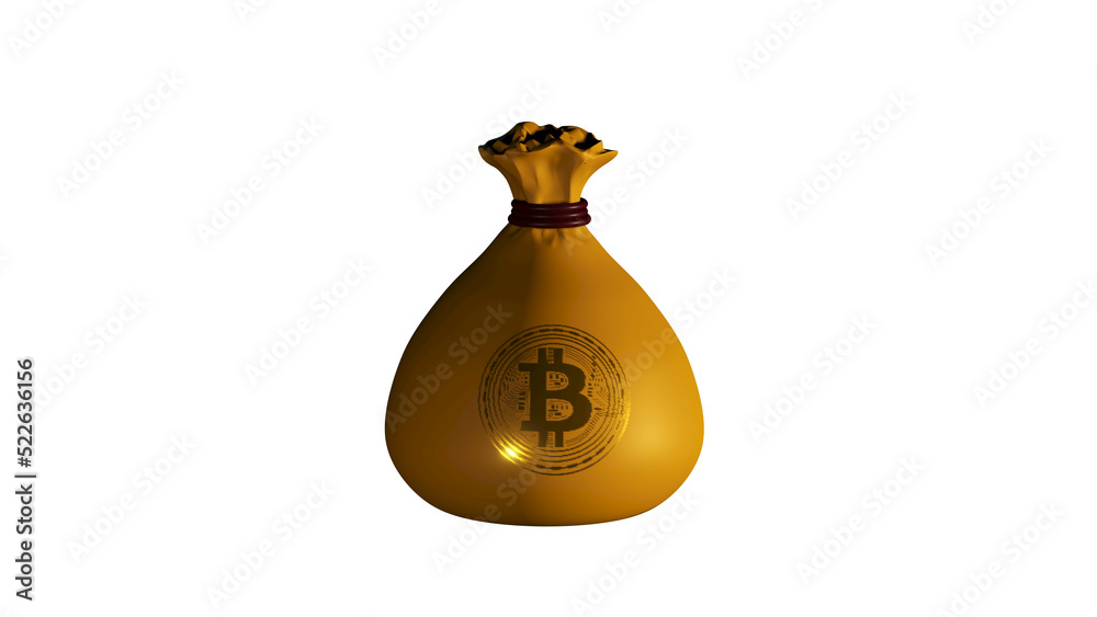 3D render crypto currency bircoin concept idea 3D render crypto currency bircoin concept idea