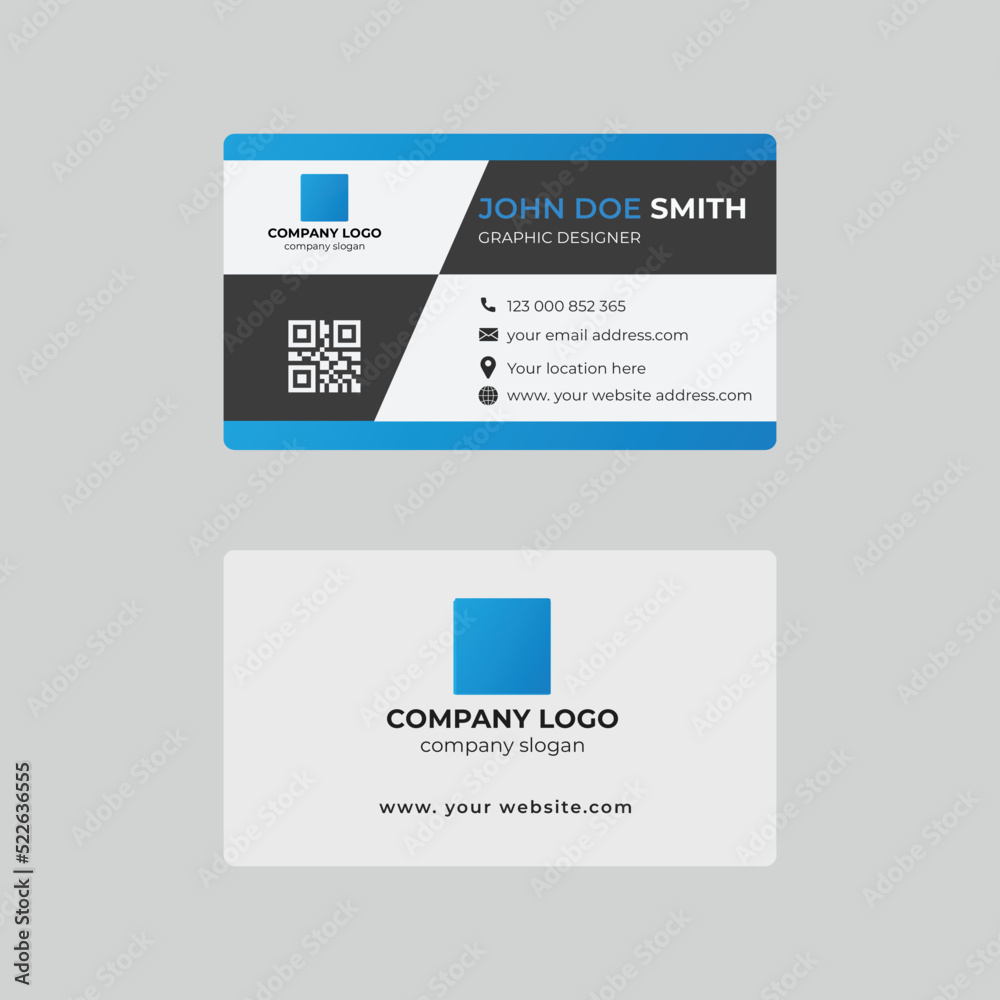 Modern and creative business card design template