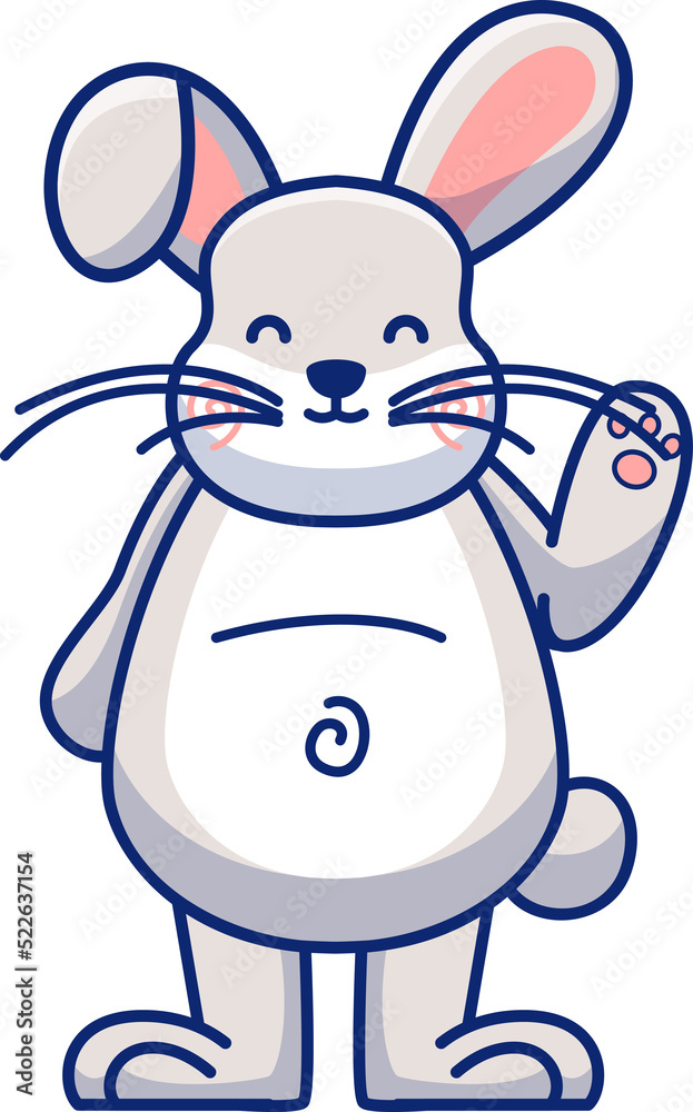Cartoon rabbit illustration Cartoon rabbit illustration