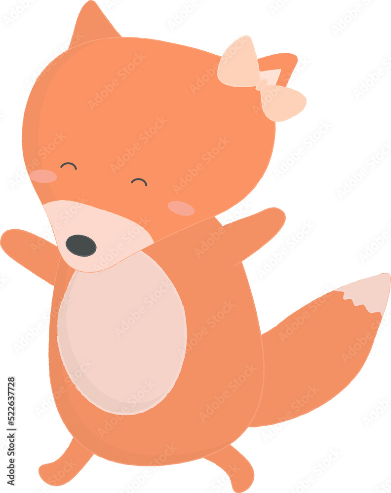 Fox girl illustration