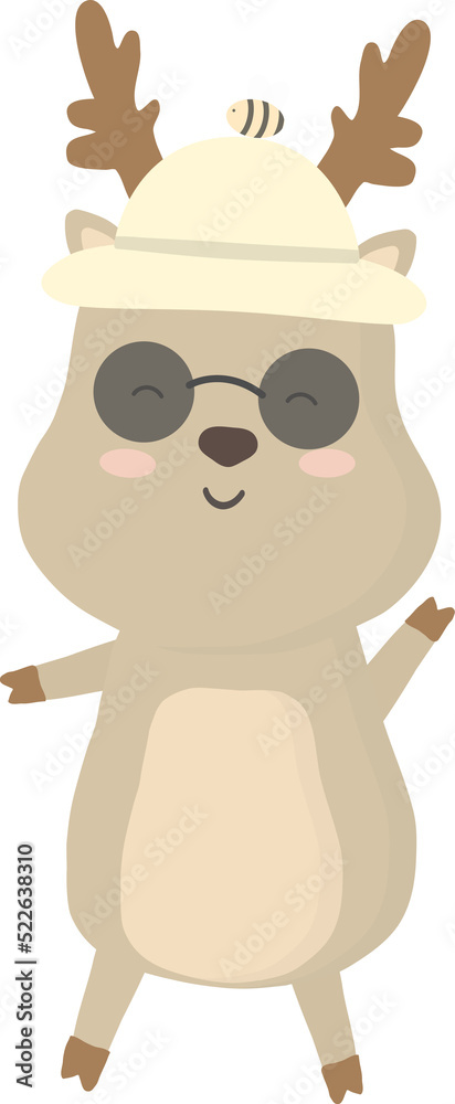 Cartoon deer illustration Cartoon deer illustration