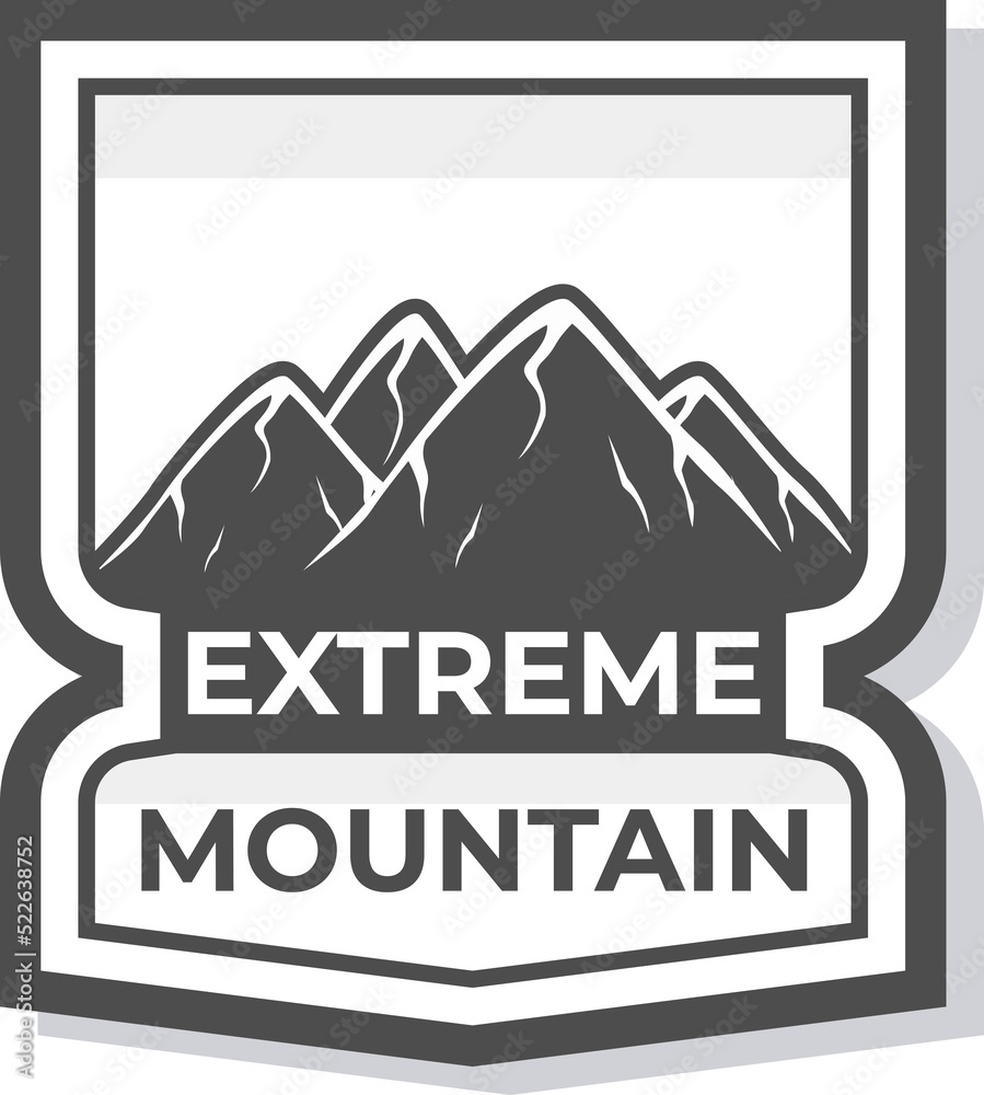 Mountain logo and badge Mountain logo and badge