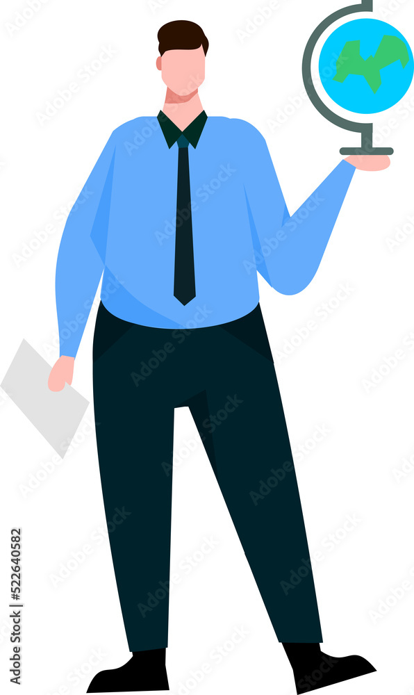 Cartoon teacher character Cartoon teacher character