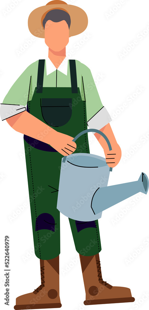 Cartoon farmer character Cartoon farmer character
