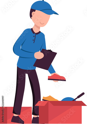 Delivery man character