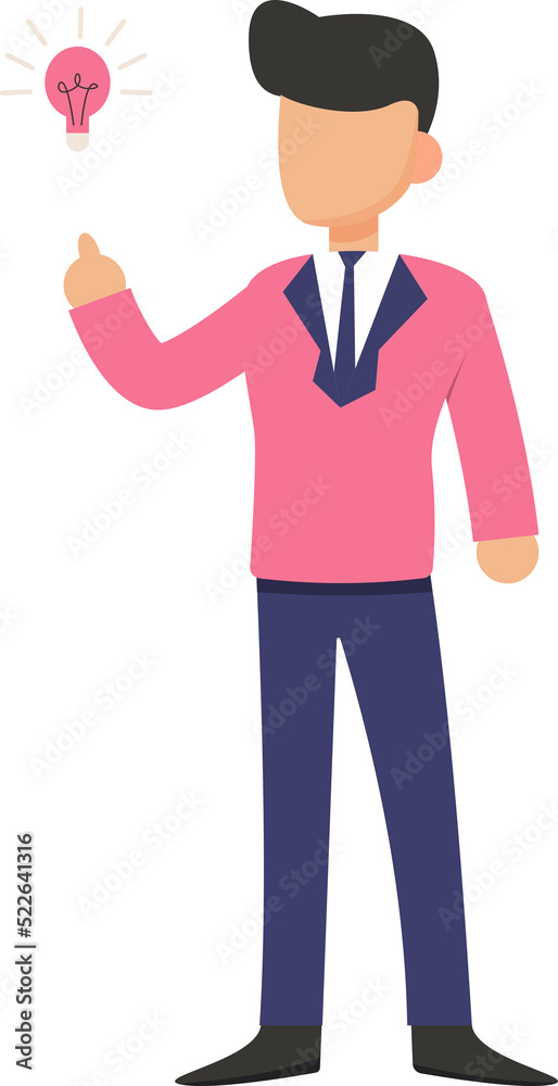 Cartoon businessman character Cartoon businessman character