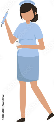 Nurse character illustration