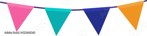 Free Download Party Flags Illustration - GFXLoad