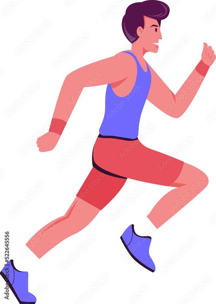Men do running to burn calories