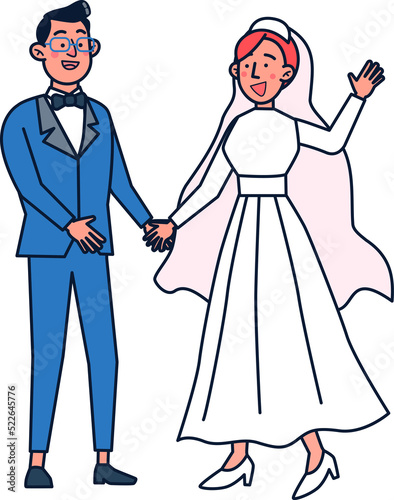 Fototapeta Naklejka Na Ścianę i Meble -  Bride and groom