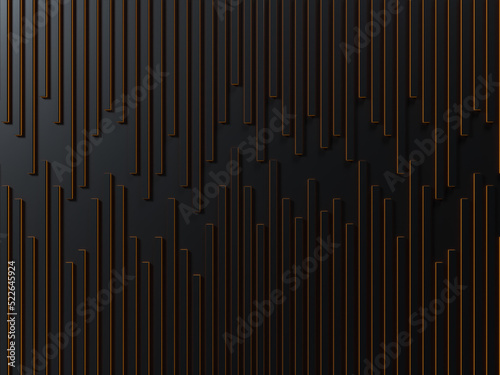 Black abstract background with backlight  Grunge surface Modern shape concept  3d Rendering.