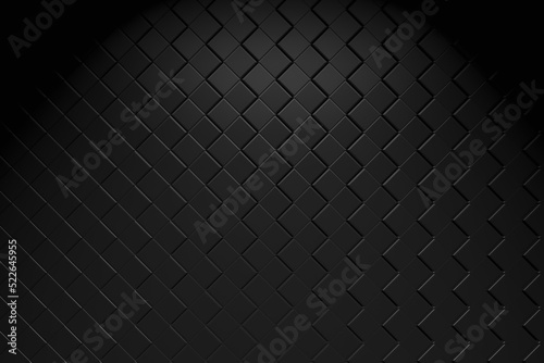 Black abstract background, Grunge surface,Modern shape concept, 3d Rendering.