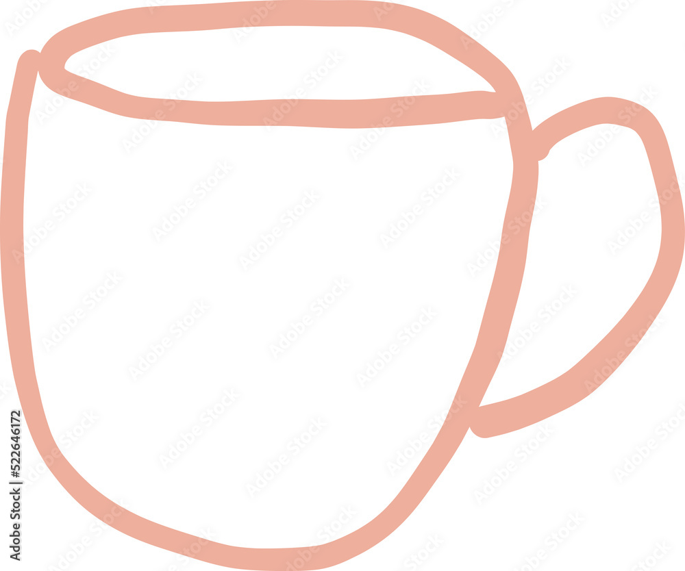 Hand Drawn Line Coffee Cup