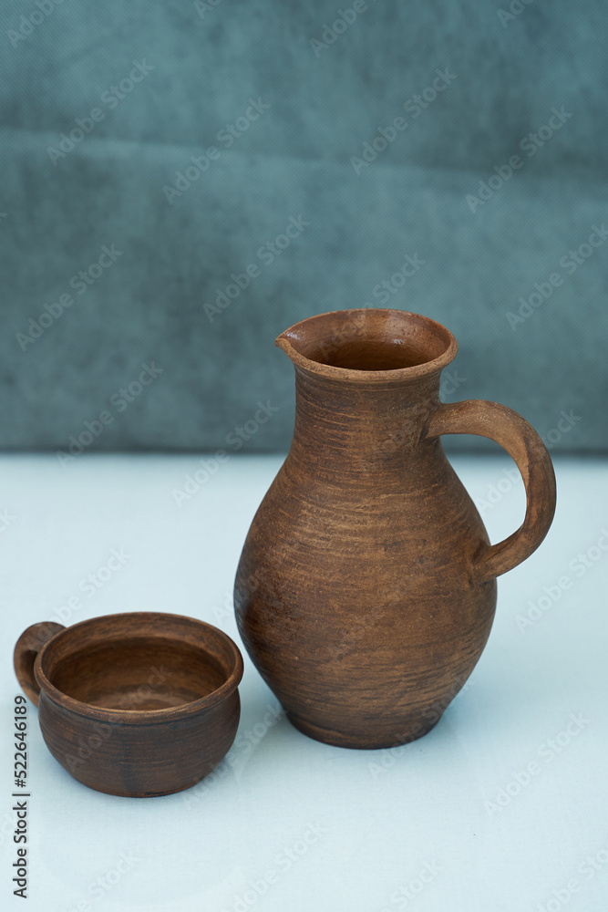 Ceramics, a ceramic product made with your own hands, made on a potter's wheel, a jug, a mug, clay. Ceramics, a ceramic product made with your own hands, made on a potter's wheel, a jug, a mug, clay.