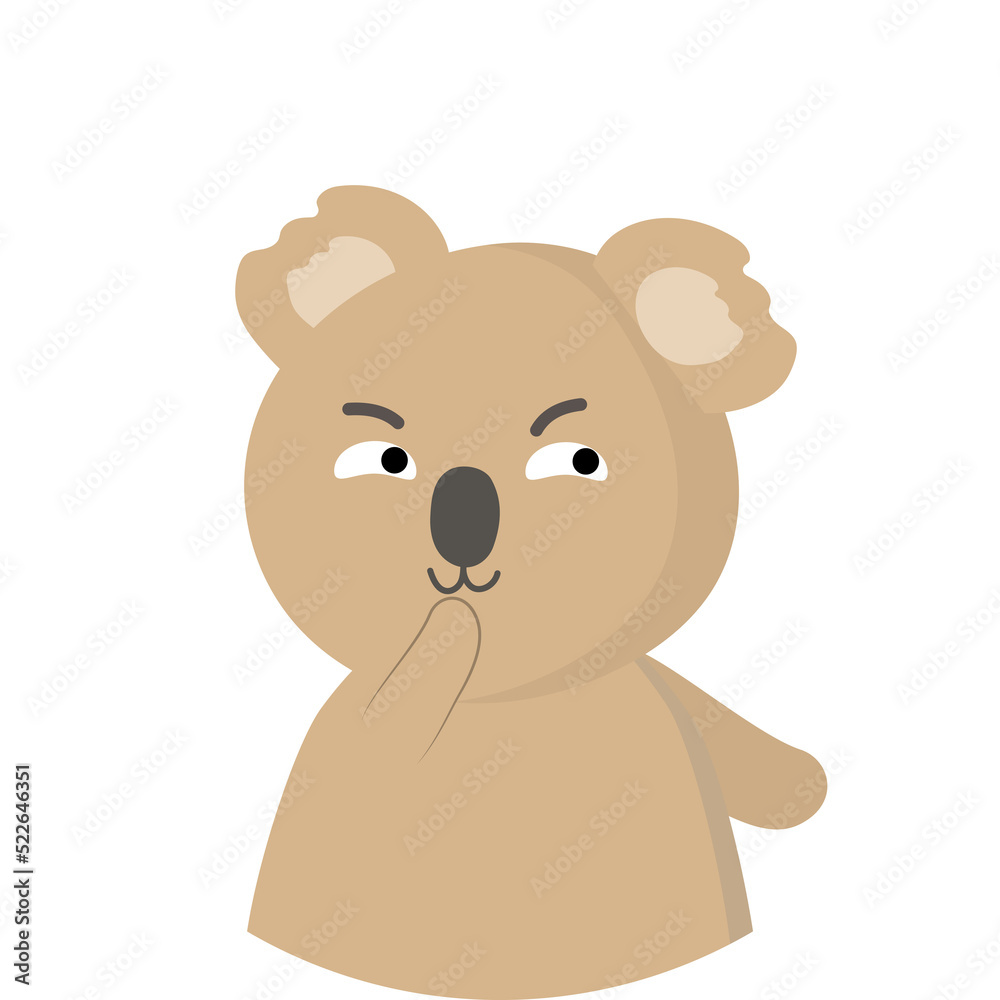Fototapeta premium Koala character illustration