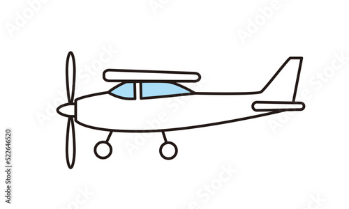 小型飛行機のイラスト素材。