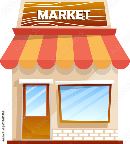 Market store illustration