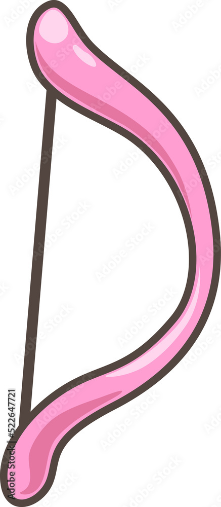 Fototapeta premium pink bow cartoon