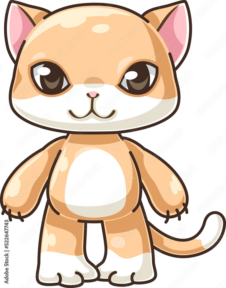 Naklejka premium cat cute cartoon