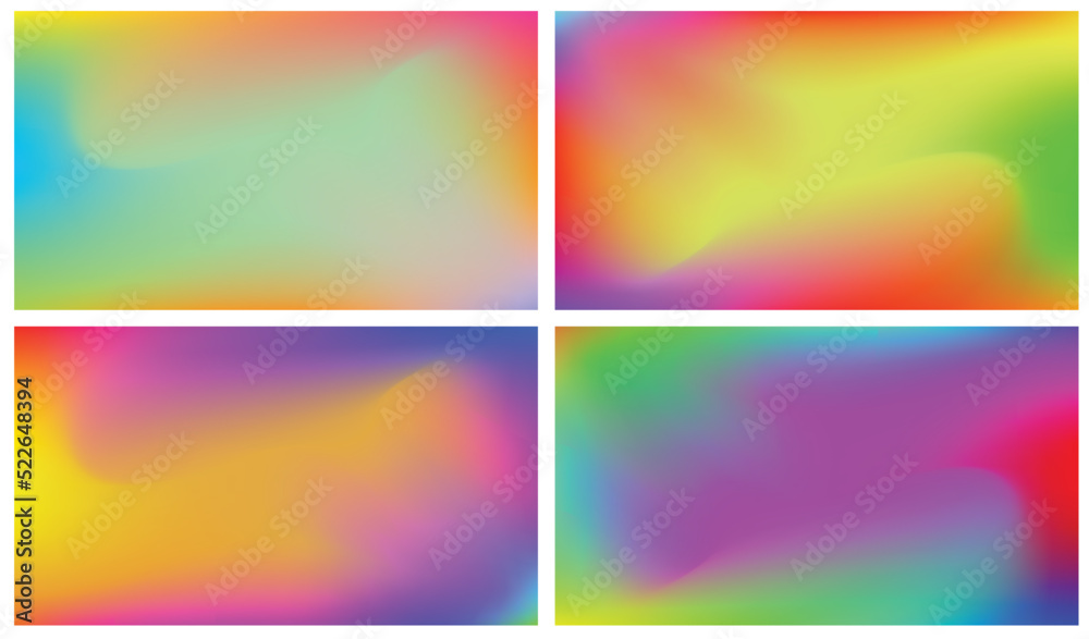 Obraz premium Colorful gradient background. Soft Color in trendy, Modern screen vector, Nature backdrop. illustration. for your graphic design, banner, poster, mobile app, dynamic cover, blurred Abstract bright