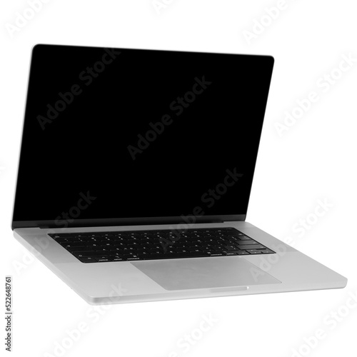 Laptop computer mockup, Png transparent. photo