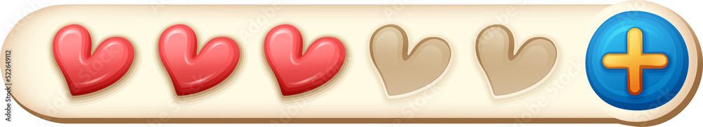 Obraz premium heart of button