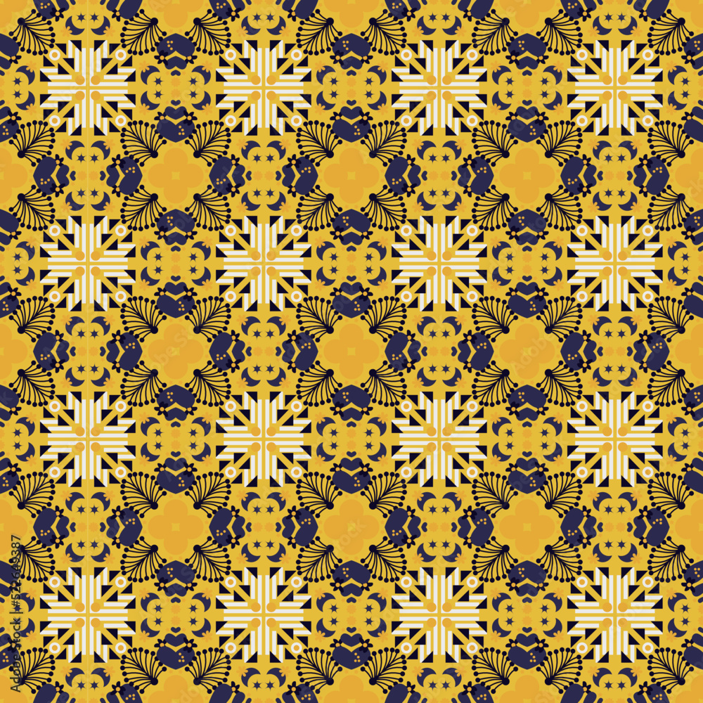 Garden Nature Seamless Pattern Floral Background Damask Aboriginal Ornament Art Garden Nature Seamless Pattern Floral Background Damask Aboriginal Ornament Art