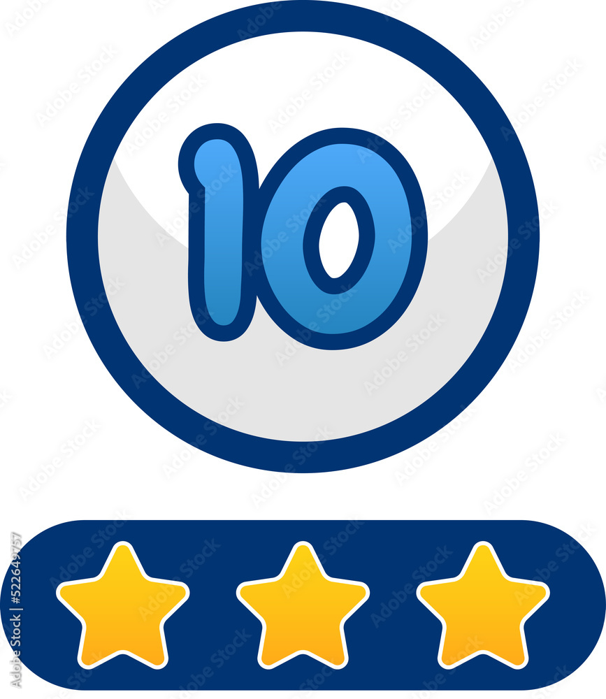 Obraz premium circle and star button