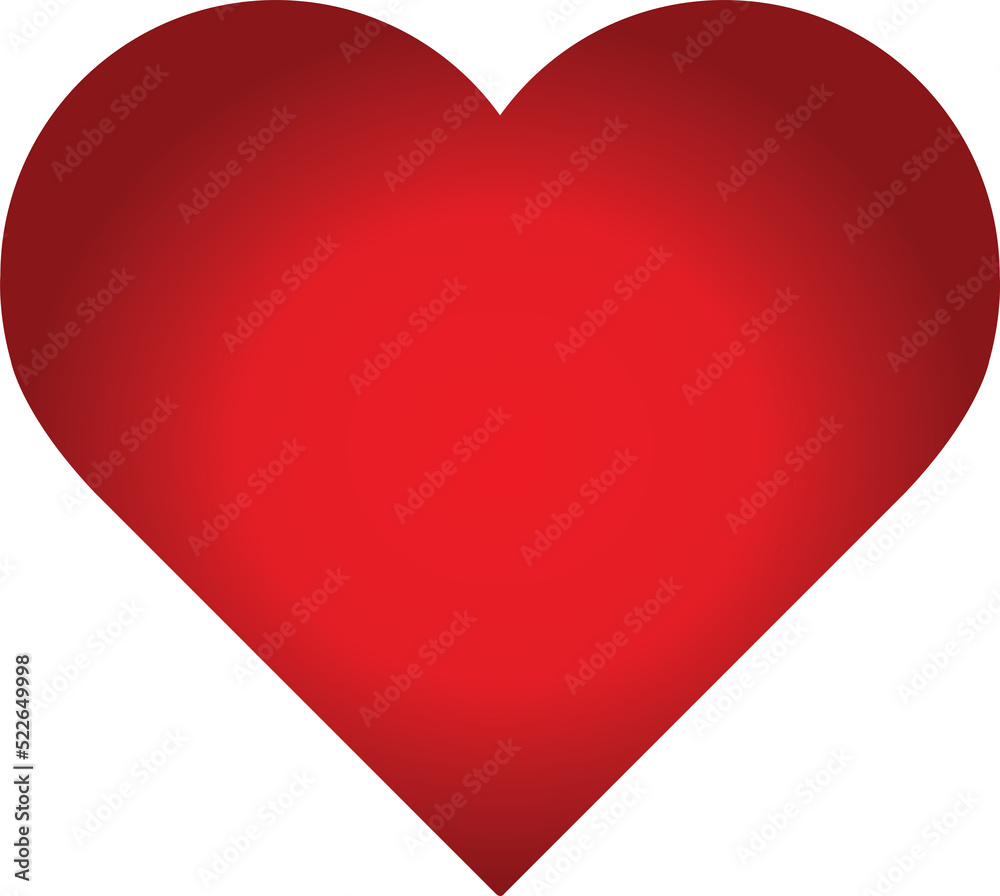 Logo heart illustration.Red heart design icon flat. Modern flat valentine love sign. Trendy vector hart shape, symbol for web site design, button to mobile app. Logo heart 