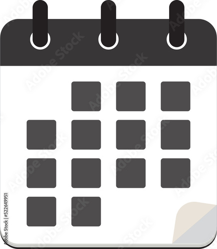 Calendar icon symbol. Date, schedule, event icon vector. Calendar Icon in trendy flat style isolated on grey background. Calendar symbol for your web site design, logo, app, UI. Vector illustration