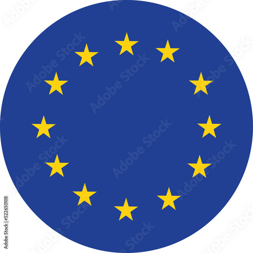 European union flag, official colors and proportion correctly. Patriotic EU symbol