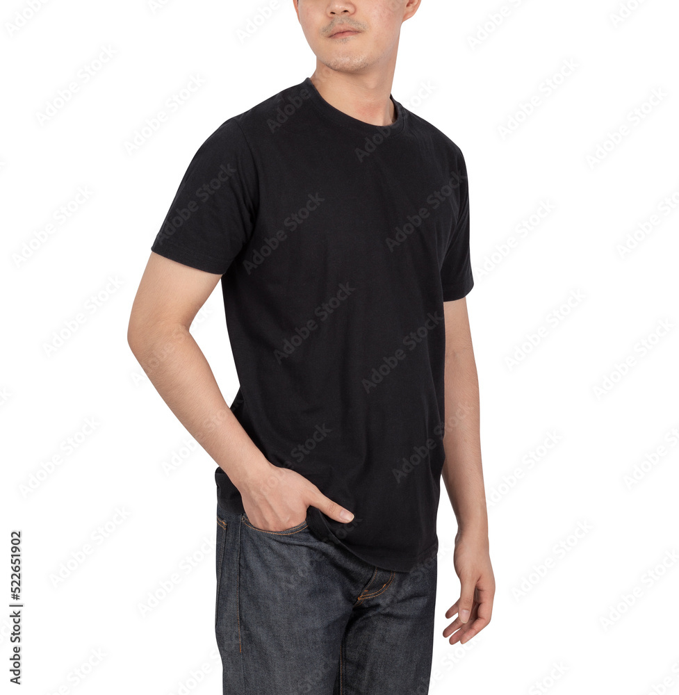 Young man in T shirt mockup, Template for your design. Young man in T shirt mockup, Template for your design.