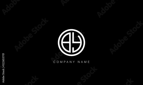 BY, YB Abstract Letters Logo Monogram