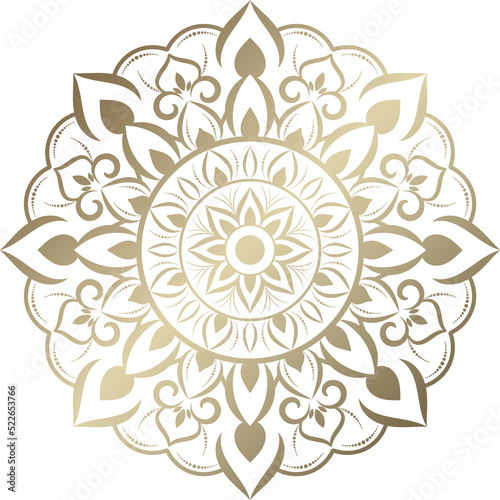 mandala vintage design with floral ornament pattern