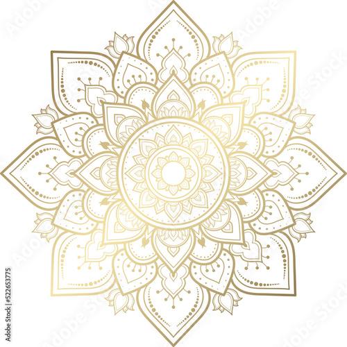 mandala vintage design with floral ornament pattern