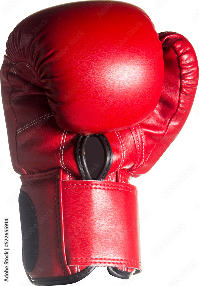 Red boxing gloves isolated, Clipping paths for design work empty free space mock up