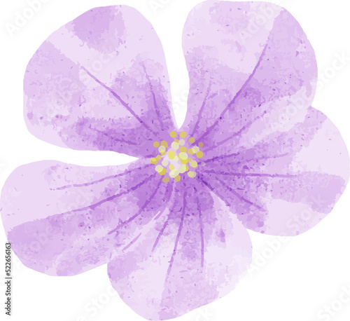 Fototapeta Naklejka Na Ścianę i Meble -  Watercolor Flower Cutout