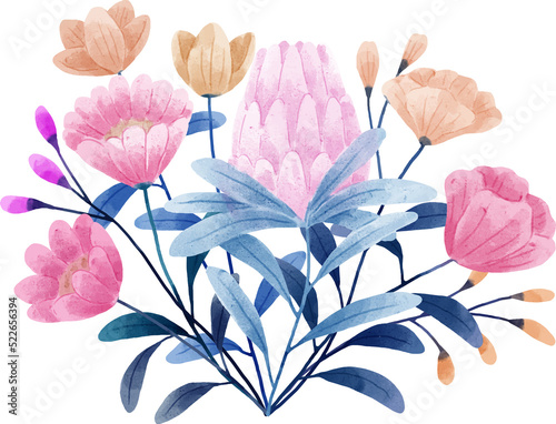 Watercolor Flower Illustration