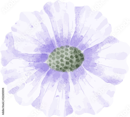 Watercolor Flower Cutout