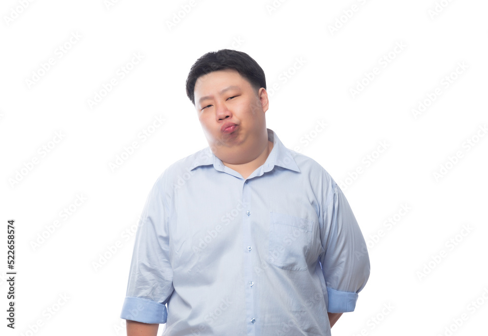 Asian business fat man, Png file. Asian business fat man, Png file.