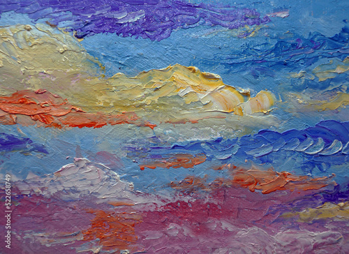 Fototapeta Naklejka Na Ścianę i Meble -  brush stroke , painting Abstract oil color Background   